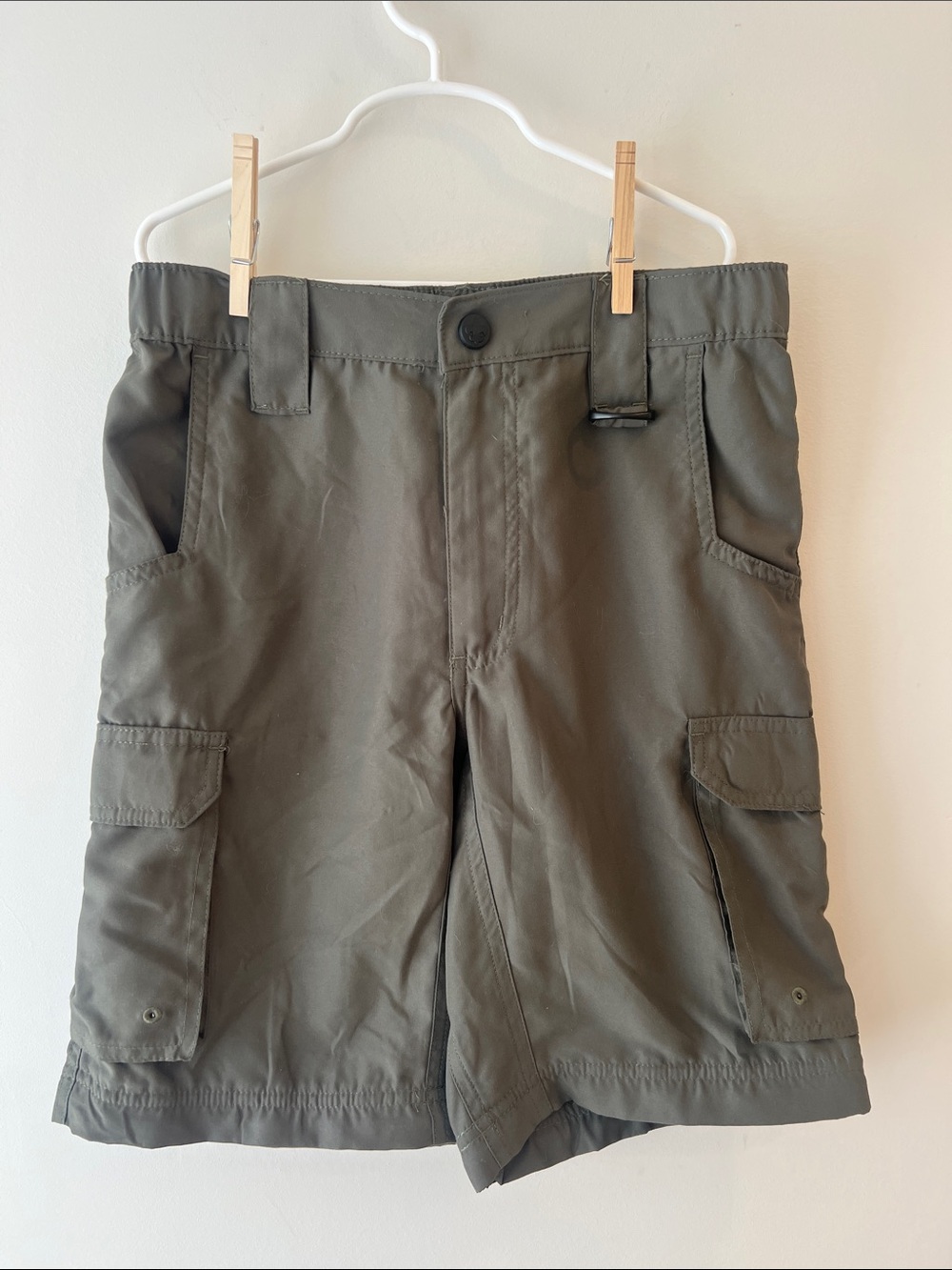 Boy Scout Official Children's Olive Cargo Shorts with Utility Pockets